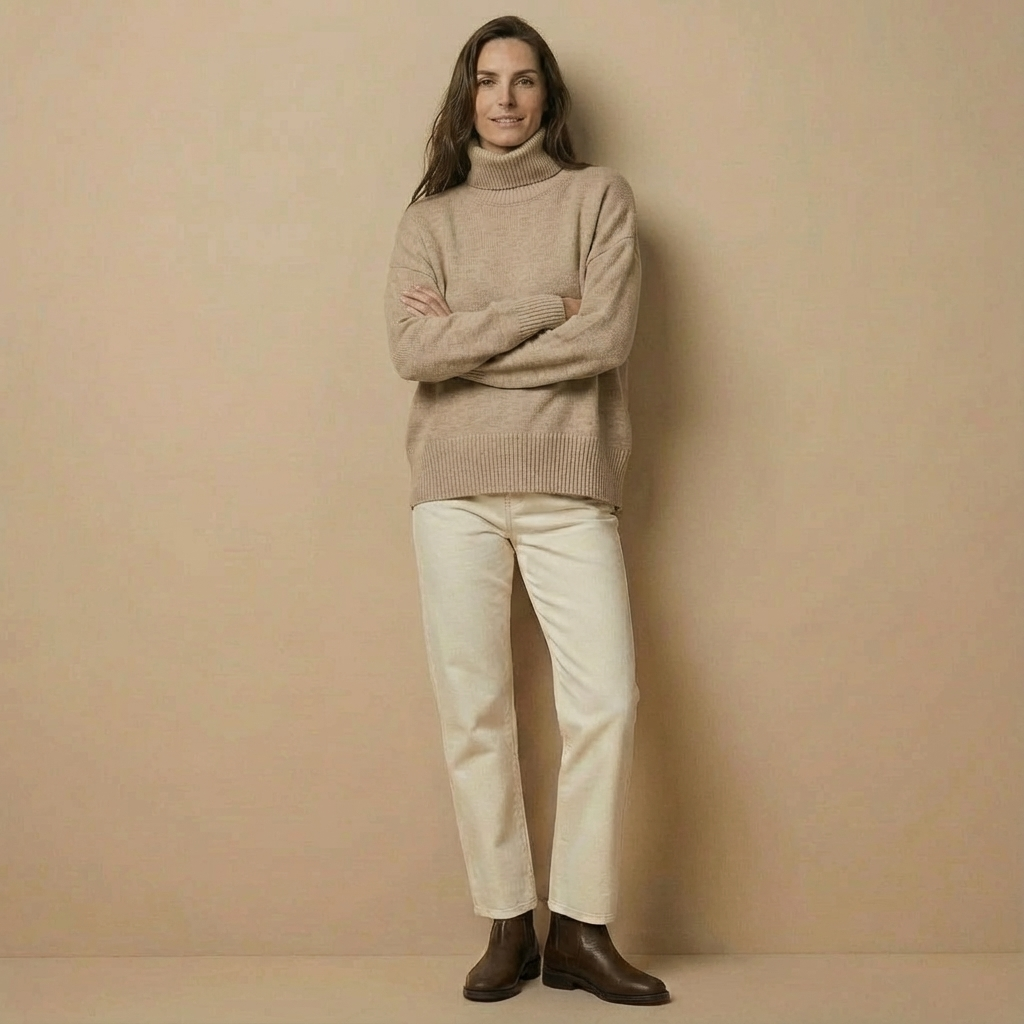 Strick-Rollkragenpullover | Winterlicher Turtleneck | Regular Fit