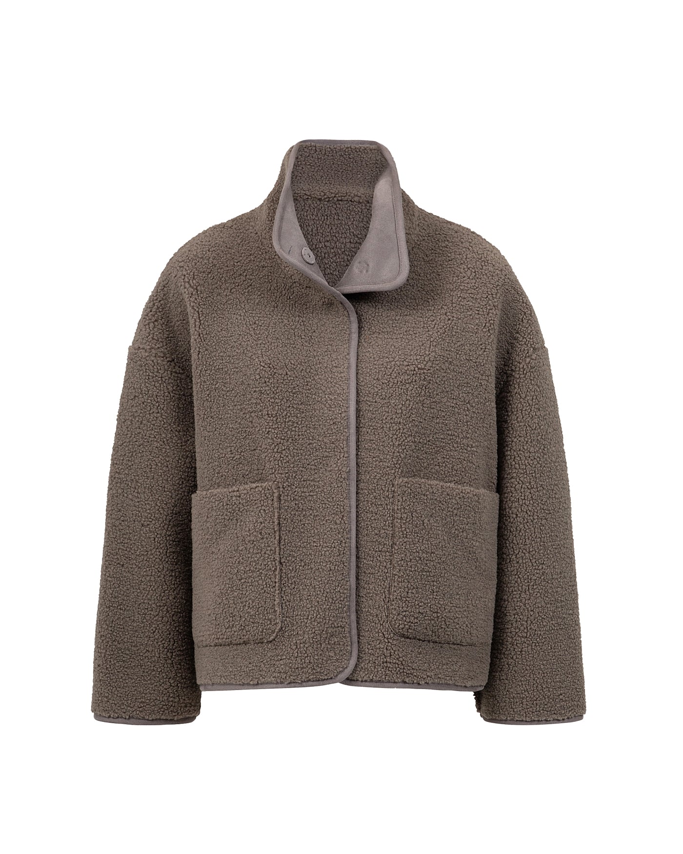 Clara Mode Reißverschlussjacke Elegante Kunstfelloptikstofftextur Alltagstauglich Für Damen – für Damen (Women > Outerwear > Jackets > Faux Shearling Jackets)