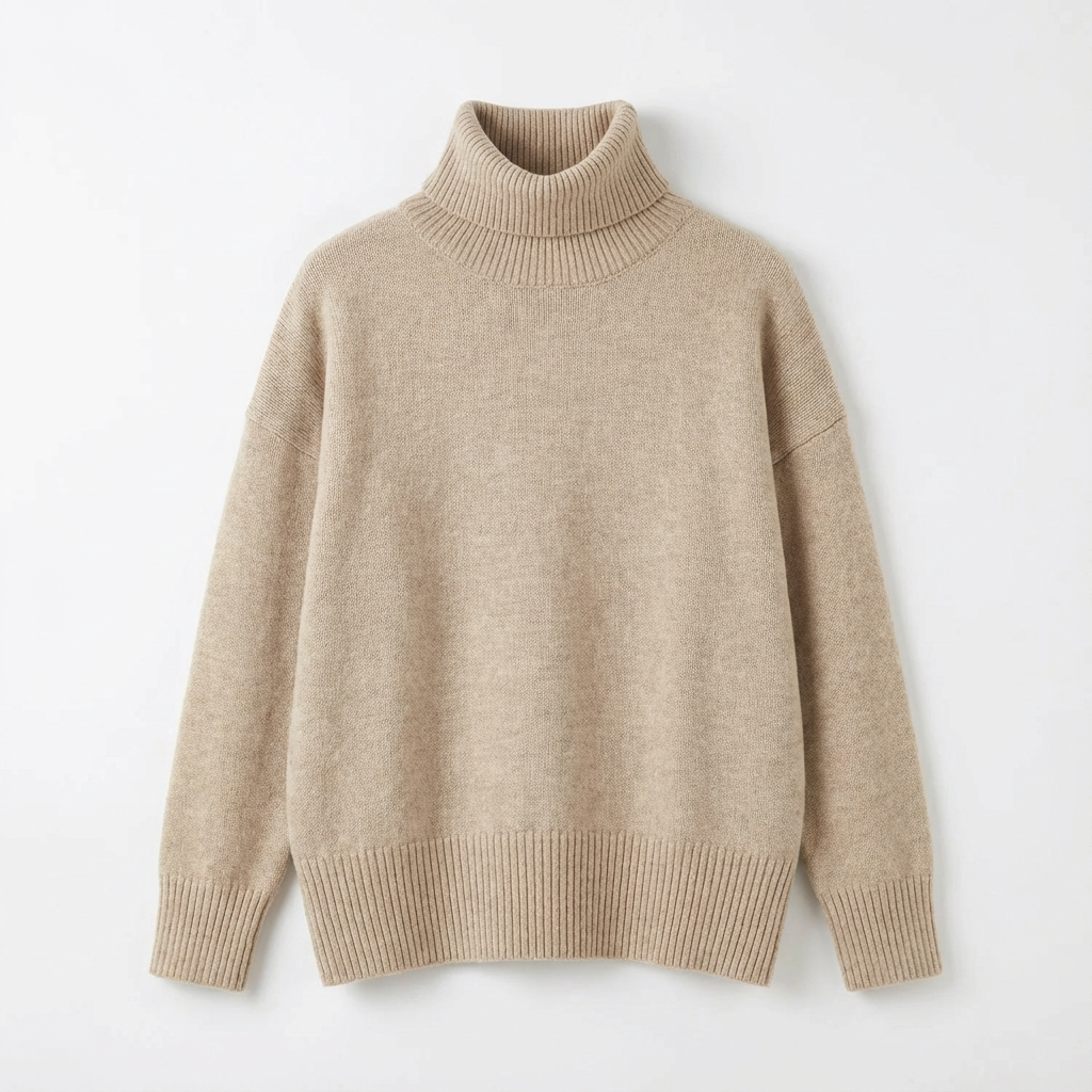 Strick-Rollkragenpullover | Winterlicher Turtleneck | Regular Fit