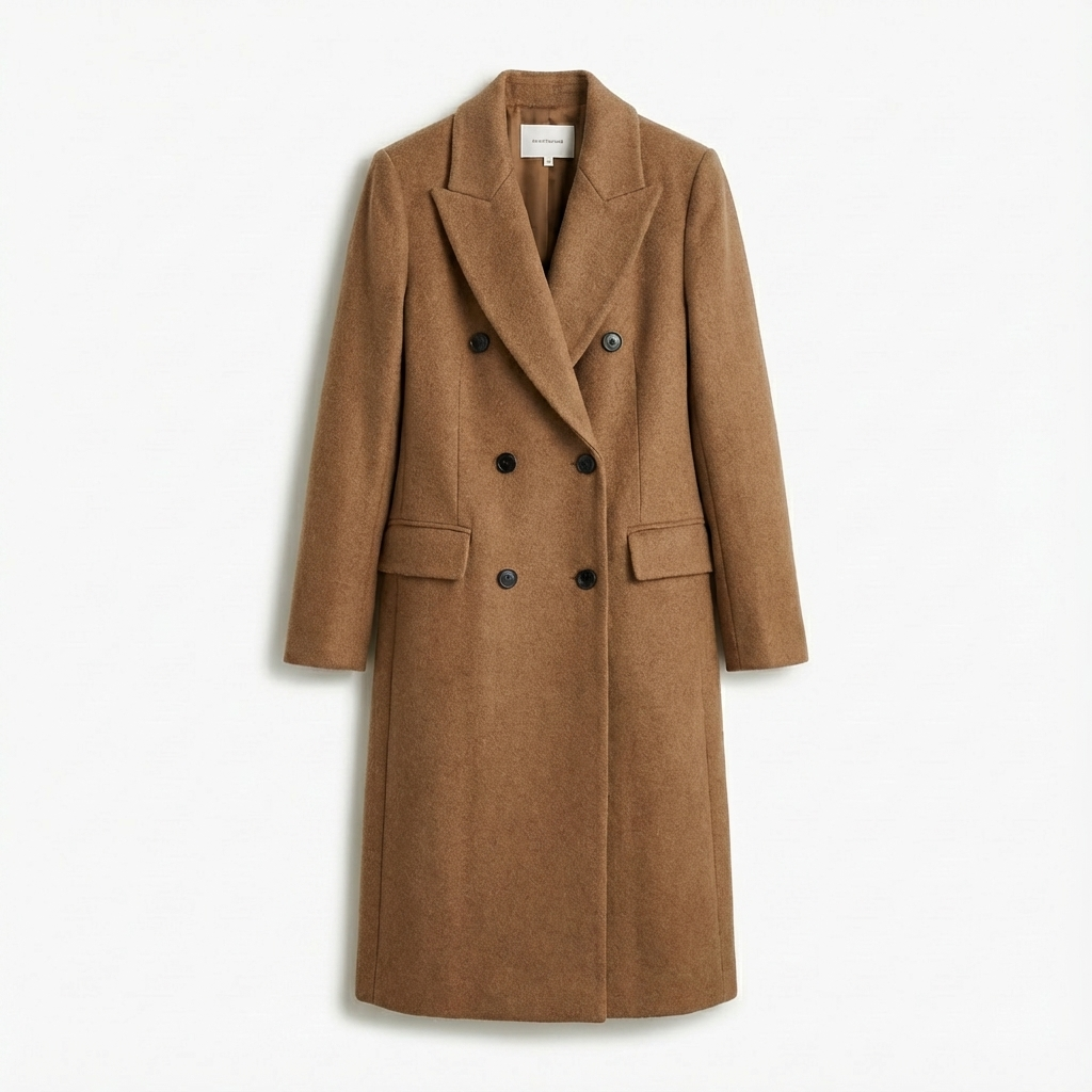 Damen Wollmantel – Eleganter Langer Wintermantel Für Herbst & Winter