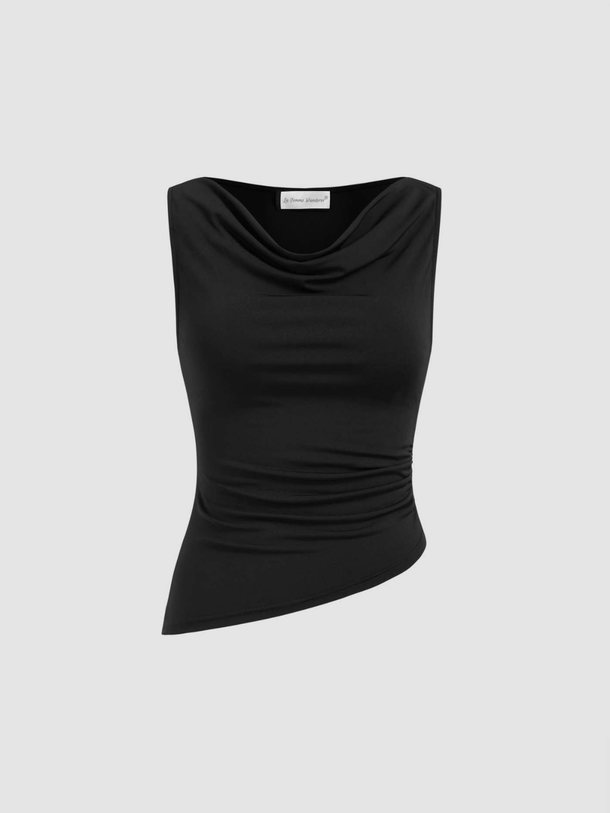 Clara Mode Drapiertes Ärmloses Strick Top Damen – Apparel & Accessories > Clothing > Clothing Tops > Tank Tops für Damen (Women > Tops > Blouses & Shirts > Sleeveless Tops)