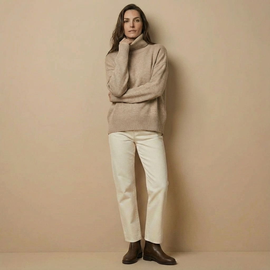 Strick-Rollkragenpullover | Winterlicher Turtleneck | Regular Fit