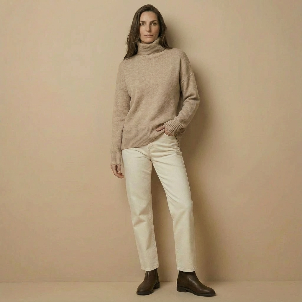 Strick-Rollkragenpullover | Winterlicher Turtleneck | Regular Fit